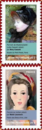 Mademoiselle Lydia Cassatt au muse du Petit-Palais  Paris et la femme au turban au Palais des Beaux-Arts  Lille.