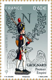 Grognard Premier empire, valeur faciale : 0,60 .