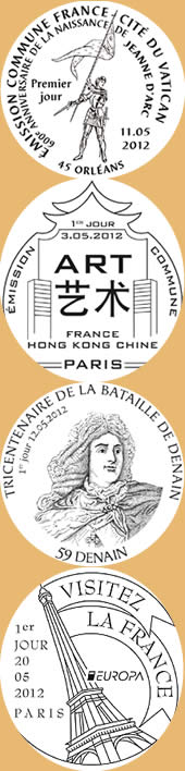 Quelques oblitrations 1er jour